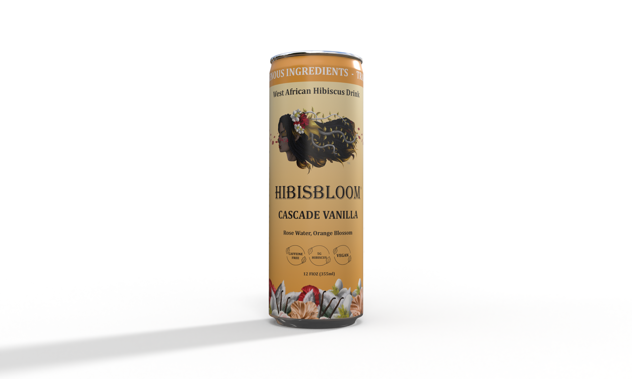 Cascade Vanilla Hibiscus Drink — Hibisbloom drink mixer carbonated